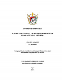 POTENSI KONFLIK SOSIAL DALAM PEMINDAHAN IBUKOTA NEGARA REPUBLIK INDONESIA