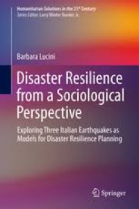 Disaster Resilience from a Sociological Perspective