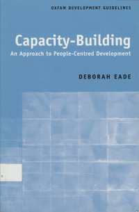 Capacity-Building : An approach to people-centred development