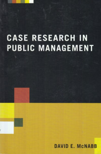 Case Research in Public Management