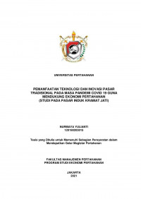 PEMANFAATAN TEKNOLOGI DAN INOVASI PASAR TRADISIONAL PADA MASA PANDEMI COVID 19 GUNA MENDUKUNG EKONOMI PERTAHANAN
(STUDI PADA PASAR INDUK KRAMAT JATI)