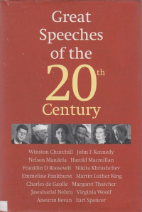 Great speeches of the 20th century