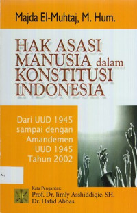 Hak Asasi Manusia dalam Konstitusi Indonesia: dari UUD 1945 sampai dengan Amandemen UUD 1945 tahun 2002