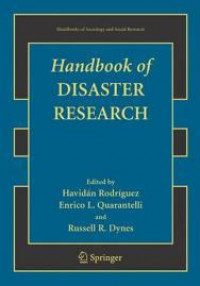 Handbook Of Disaster Research