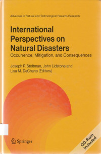 International Perspectives On Natural Disasters : Occurrence, mitigation, and consequences