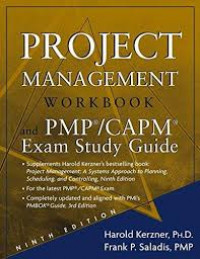 Project management workbook and PMP/CAPM exam study guide.