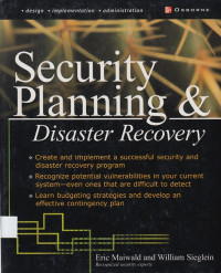 Security Planning & Disaster Recovery