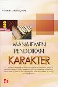 Manajemen Pendidikan Karakter