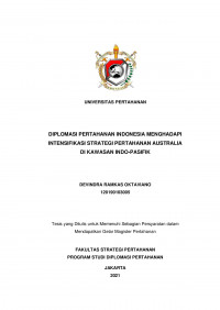 DIPLOMASI PERTAHANAN INDONESIA MENGHADAPI INTENSIFIKASI STRATEGI PERTAHANAN AUSTRALIA DI KAWASAN INDO-PASIFIK