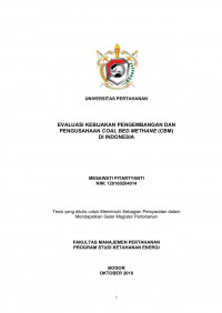 EVALUASI KEBIJAKAN PENGEMBANGAN DAN
PENGUSAHAAN COAL BED METHANE (CBM)
DI INDONESIA