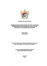 PEMBANGUNAN INFRASTRUKTUR FISIK KAWASAN
PERBATASAN PADA RPJMN 2015-2019 DALAM
PERSPEKTIF EKONOMI PERTAHANAN