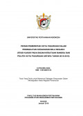 PERAN PEMERINTAH KOTA PASURUAN DALAM PENINGKATAN KESADARAN BELA NEGARA
(STUDI KASUS PADA BADAN KESATUAN BANGSA DAN POLITIK KOTA PASURUAN ANTARA TAHUN 2015-2016)